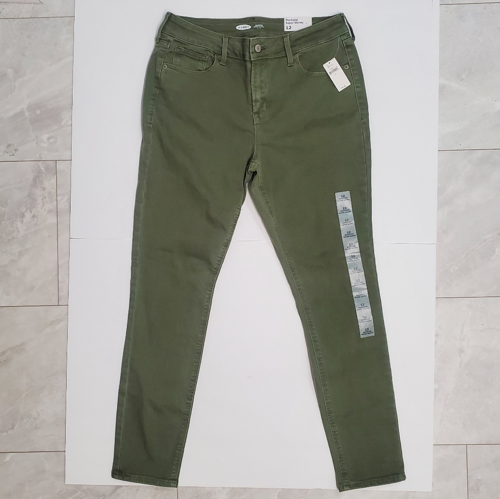 Old Navy Rokstar Super Skinny jeans/jeggings sz 12 NWT